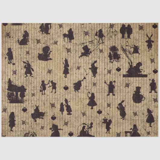 Design 70 einer anderen Alice im Wunderland Seidenpapier (Vorderseite)