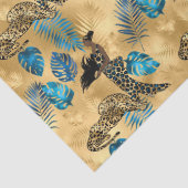 Design 7-Gewebe der Blue Leopard Serie Seidenpapier (Detail)