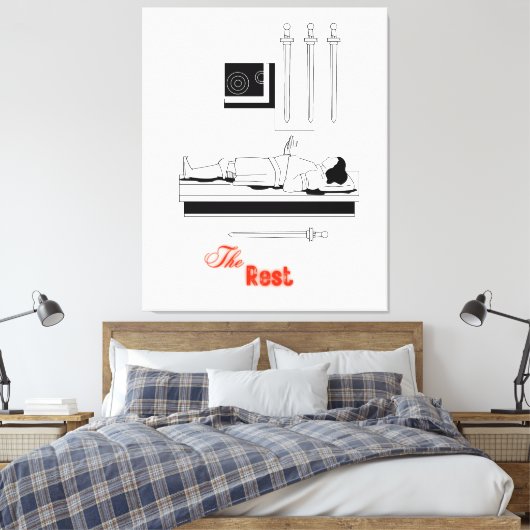 Design 806 leinwanddruck (Insitu (Schlafzimmer))