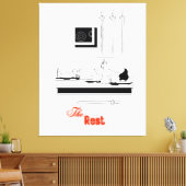 Design 806 leinwanddruck (Insitu (Wohnzimmer))