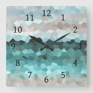 Design 86 quadratische wanduhr