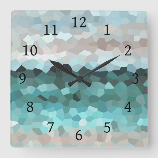 Design 86 quadratische wanduhr (Vorderseite)