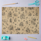 Design 8 einer weiteren Alice im Wunderland Seidenpapier (Basteln)