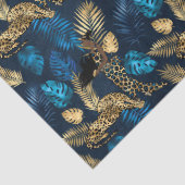 Design 8-Papiertücher der Blue Leopard Serie Seidenpapier (Detail)