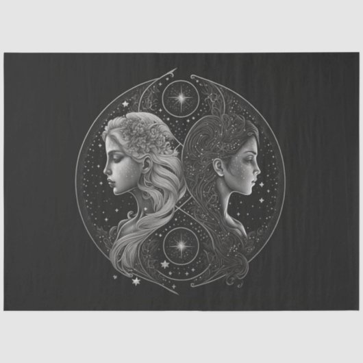 Design-9-Testpapier der Zodiac-Serie Seidenpapier (Vorderseite)