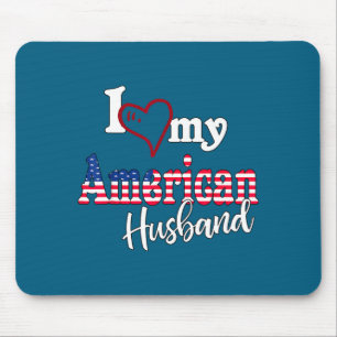 Design Amerikanischer Ehemann Künstlerische Amerik Mousepad