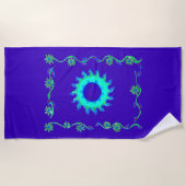 Design Art des Sunshine Floral Designs Strandtuch (Vorderseite)