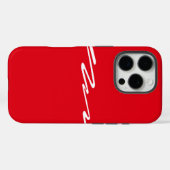 Design auf Rot Case-Mate iPhone Hülle (Rückseite (Horizontal))