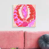 Design auf Sensual - RedRose PinkRose Petal-Basis Leinwanddruck (Insitu (Wohnzimmer))