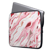 Design aus flüssigem Marmor, farbenfrohe Marmorver Laptopschutzhülle (Vorderseite Links)