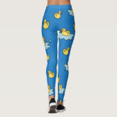 Design aus gelbem Gummihandy Leggings (Rückseite)