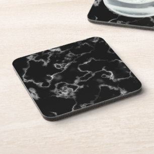 Design aus schwarzem Marmor - Getränkeuntersetzer