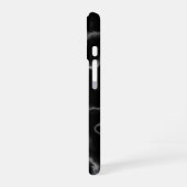 Design aus schwarzem Marmor - iPhone 16 Hülle (Linke Seite)