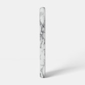 Design aus weißem Marmor Samsung Galaxy Hülle (Linke Seite)