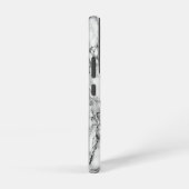 Design aus weißem Marmor Samsung Galaxy Hülle (Rechte Seite)