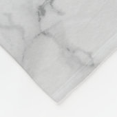 Design aus weißem und grauem Marmor Fleecedecke (Ecke)