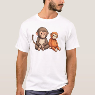 Design: Babyäffchen schlagen T-Shirt