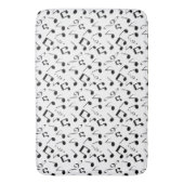 Design-Badematte für Schwarz-Weiß-Noten Badematte (Vorderseite Vertikal)