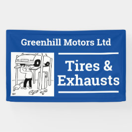 Design-Banner für Garage-Fahrzeuge Banner