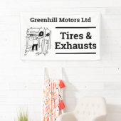 Design-Banner für Garage-Fahrzeuge Banner (Insitu)