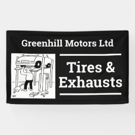 Design-Banner für Garage-Fahrzeuge Banner