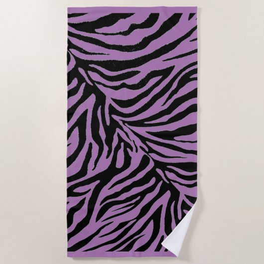 Design bearbeiten - Hintergrundfarbe ändern Zebra Strandtuch (Vorderseite)