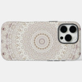 Design Beige und Taupe Mandala Case-Mate iPhone Hülle (Rückseite (Horizontal))