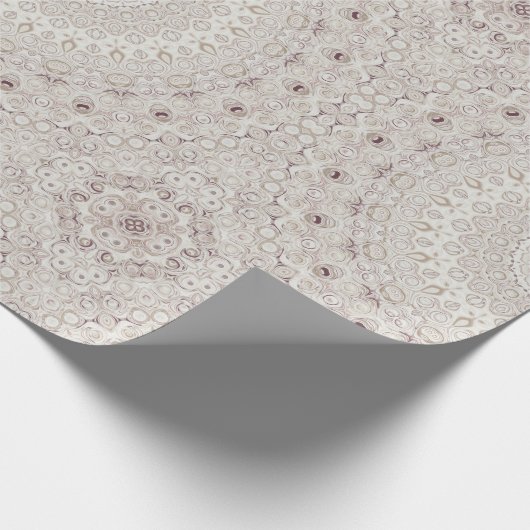 Design Beige und Taupe Mandala Geschenkpapier (Ecke)