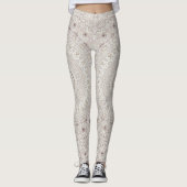 Design Beige und Taupe Mandala Leggings (Vorderseite)