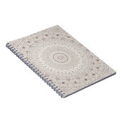 Design Beige und Taupe Mandala Notizblock (Rechte Seite)