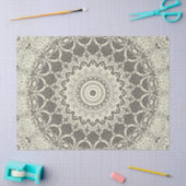Design Beige und Taupe Mandala Seidenpapier (Basteln)