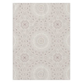 Design Beige und Taupe Mandala Tischdecke (Vorderseite)