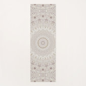 Design Beige und Taupe Mandala Yogamatte (Vorderseite)