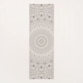 Design Beige und Taupe Mandala Yogamatte (Rückseite)