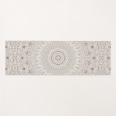 Design Beige und Taupe Mandala Yogamatte (Vorderseite (Horizontal))