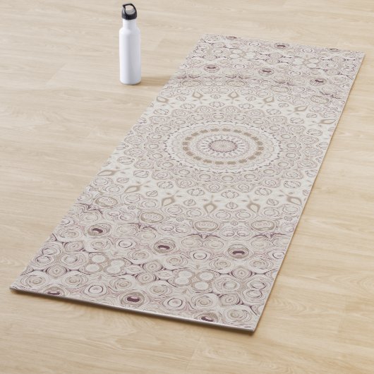 Design Beige und Taupe Mandala Yogamatte (Beispiel)