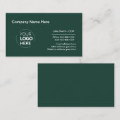 Design Beruflicher Logos für Unternehmen Smaragd g Visitenkarte (Vorne/Hinten)
