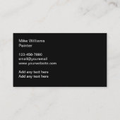 Design beruflicher Maler-Visitenkarten Visitenkarte (Rückseite)