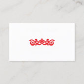 Design Beruflicher Visitenkarten Telefonnummerkarte (Rückseite)