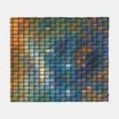 Design bestehend aus farbigen, interlacierten Stre Fleecedecke (Vorderseite (Horizontal))