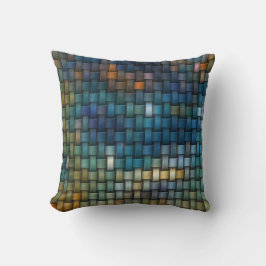 Design bestehend aus farbigen, interlacierten Stre Kissen