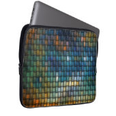 Design bestehend aus farbigen, interlacierten Stre Laptopschutzhülle (Vorne Rechts)