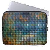 Design bestehend aus farbigen, interlacierten Stre Laptopschutzhülle (Vorderseite)
