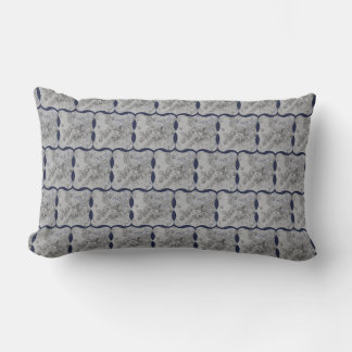 Design Blau und Grau Country Chic Lendenkissen