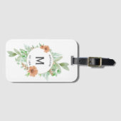 Design "Blumenpfirsich" - Personalisierter Gepäcka Gepäckanhänger (Vorderseite (Horizontal))