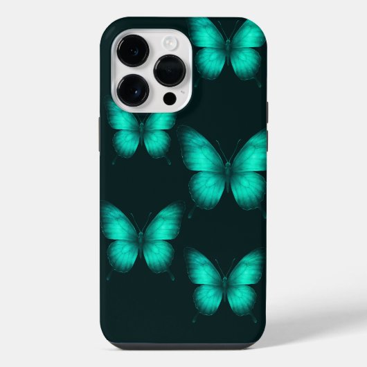 DESIGN BORBOLETAS VERDES Capa para celular iPhone Hülle (Rückseite)