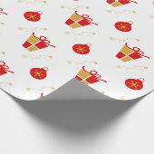 Design-Box im Retro-Stil, Ornamente Geschenkpapier (Ecke)