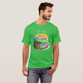 Design Brithday Kuchen Farben Design Männer T - Sh T-Shirt (Vorne ganz)