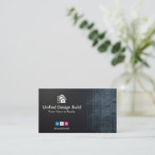 Design-Build Firms Business | Black Sketch Visitenkarte (Stehend Vorderseite)