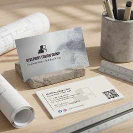 Design-Build-Unternehmen Geschäft | Grey Minimalis Visitenkarte